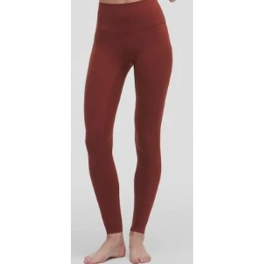 Lululemon Align No Line HR Pant 25 Cayenne Red HS Leggings Women's Size 2